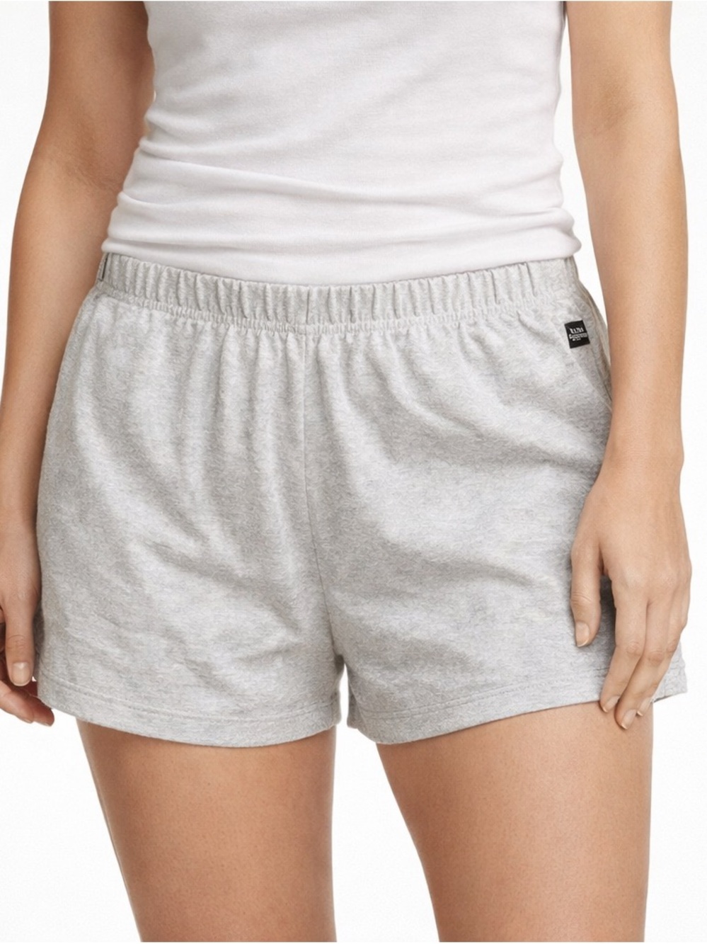 Eddie Bauer Women’s Pajama Shorts Gray Soft Lounge Sleepwear Elastic Waist Med